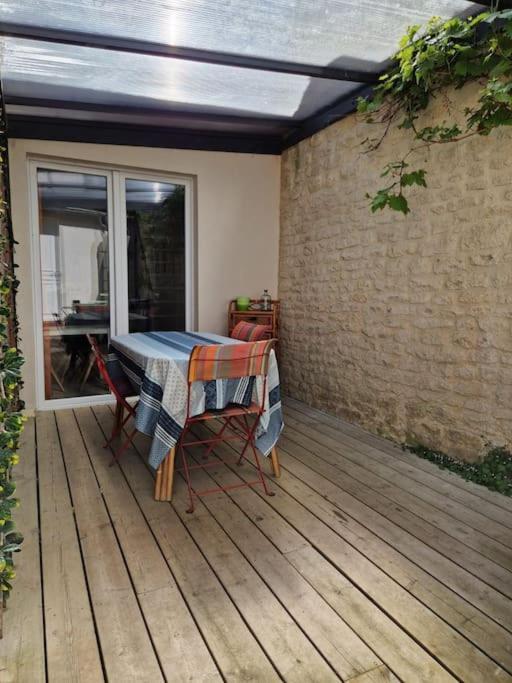 Maisonnette De Charme Villa Ouistreham Bagian luar foto